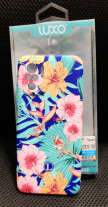  Луксозен силиконов гръб ТПУ LUXO PHOSPHORESCENT CASE за Xiaomi Redmi Note 10 / Xiaomi Redmi Note 10S розови цветя и птичка